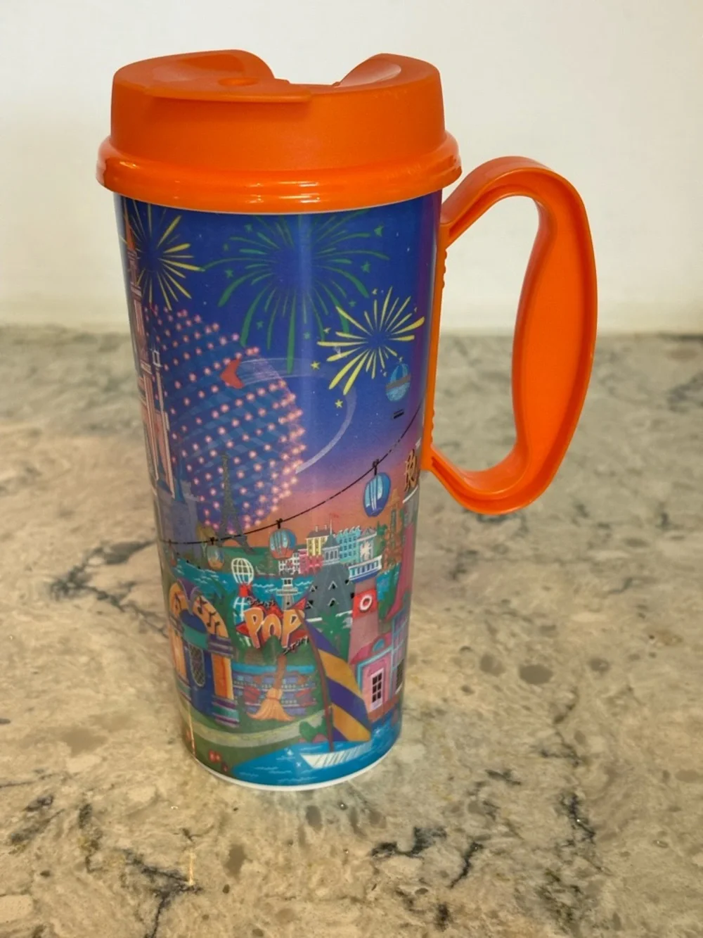Disney Orange & Blue Mickey Mouse Travel Mug
